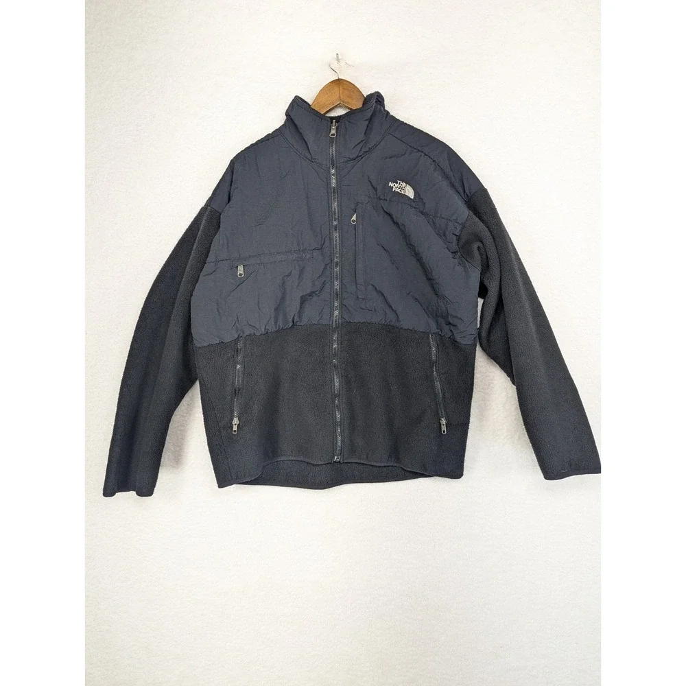 USA Made Men'sNORTH FACE Black Fleece Sweater Jacket‎ XL